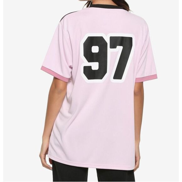Dragon Ball Z Bulma Pink 97 Jersey - BoxLunch Exclusive Women’s Medium - Picture 2 of 16